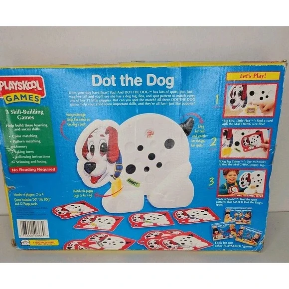 Dot the Dog Playskool Game Preschool Ages 3-5 Box Included Vintage 1995 - Picture 4 of 16